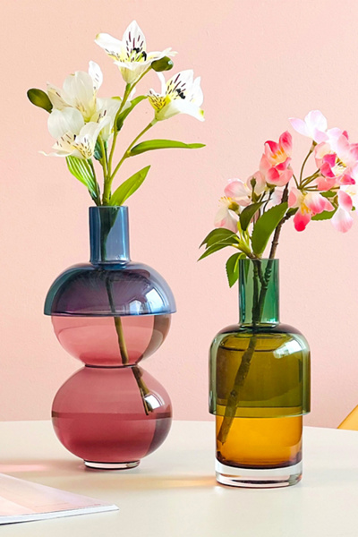 Cloudnola Glass Fusion Flip Vase Set In Blue At Urban Outfitters In Multi