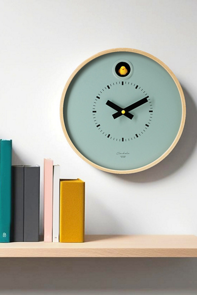 Cloudnola Cuckoo Wall & Desk Clock In Dark Green At Urban Outfitters In Blue