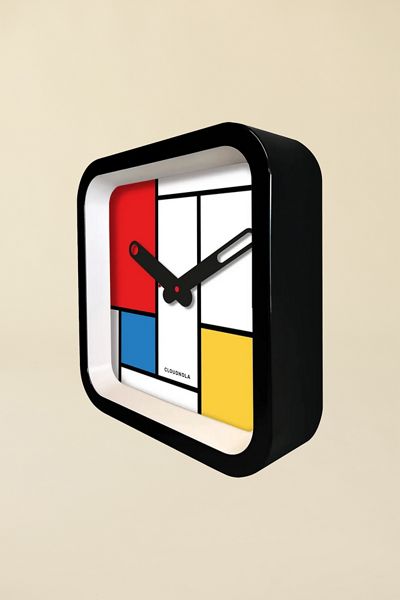 Cloudnola Square Mondrian Clock