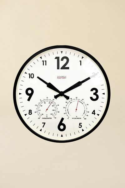 Cloudnola Outdoor Weather Station Wall Clock