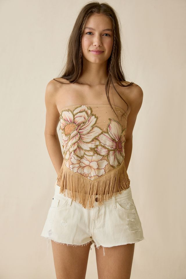 Micro-short en denim taille basse Jenni BDG #3