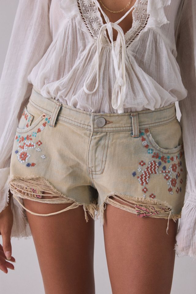 BDG Jenni Low-Rise Denim Micro Shorts #4