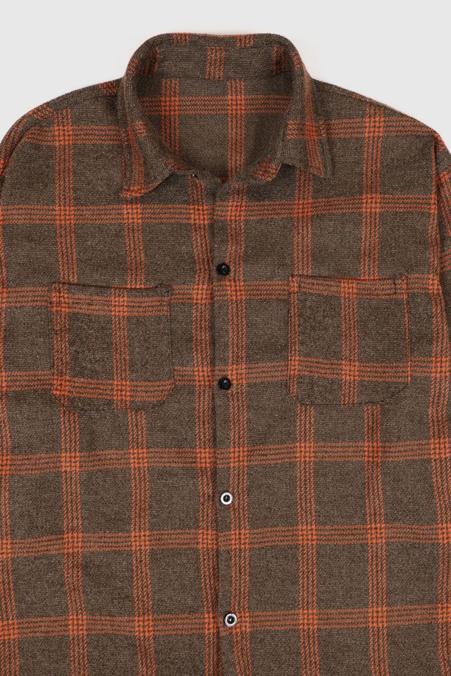 Vintage Plaid Button-Down Shirt #1