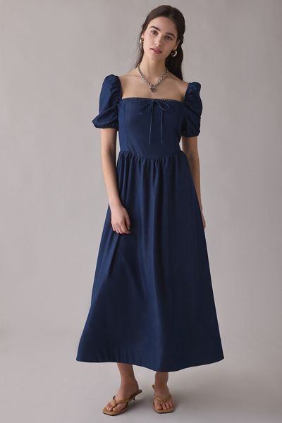 white christmas dresses Goddiva – Velvet Bardot Corset Maxi Dres – campaign-outlet – Red main image 1