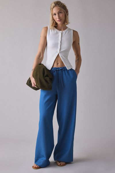 Glamorous Drawstring Wide Leg Pull-On Pants