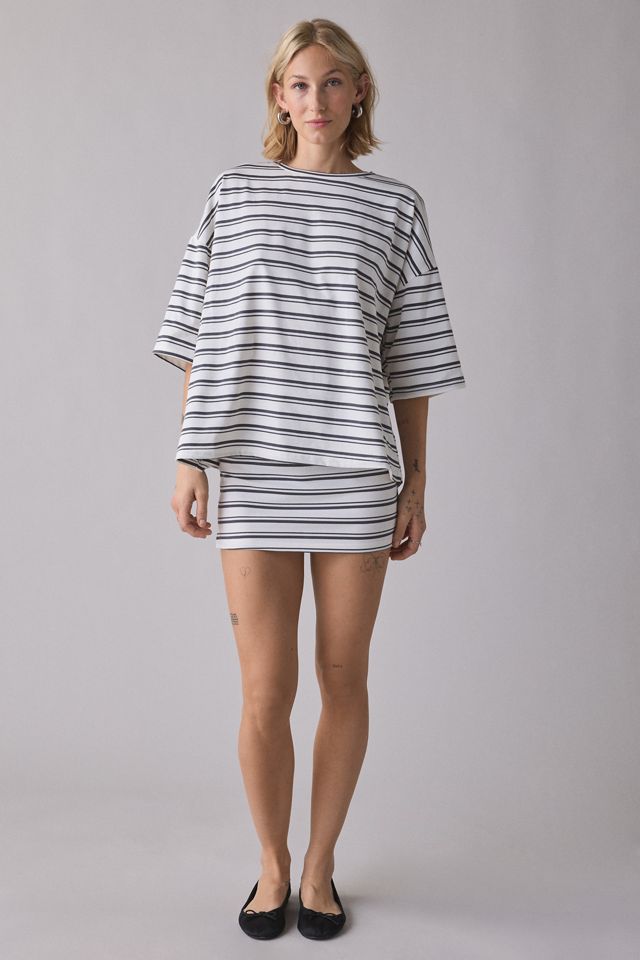 Mini-jupe rayée à taille mi-haute Glamorous #2
