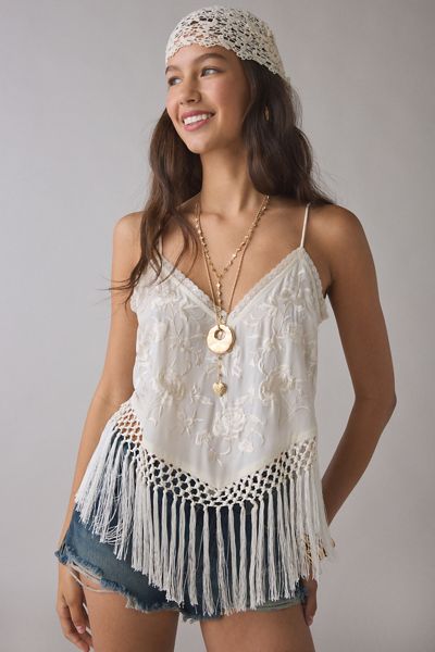 Débardeur Annemarie à franges LoveShackFancy