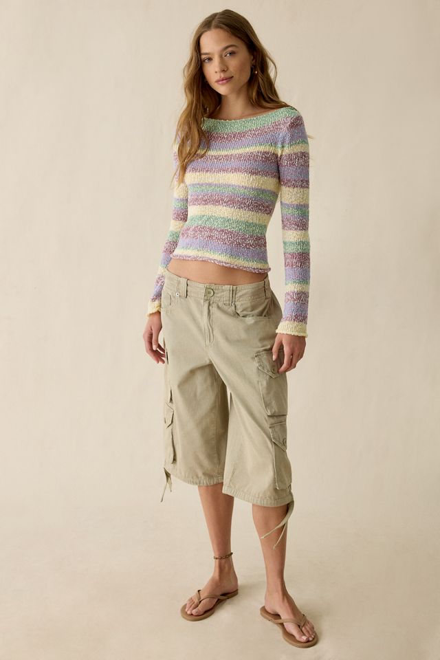 UO Marina Striped Slub Knit Boatneck Sweater #2