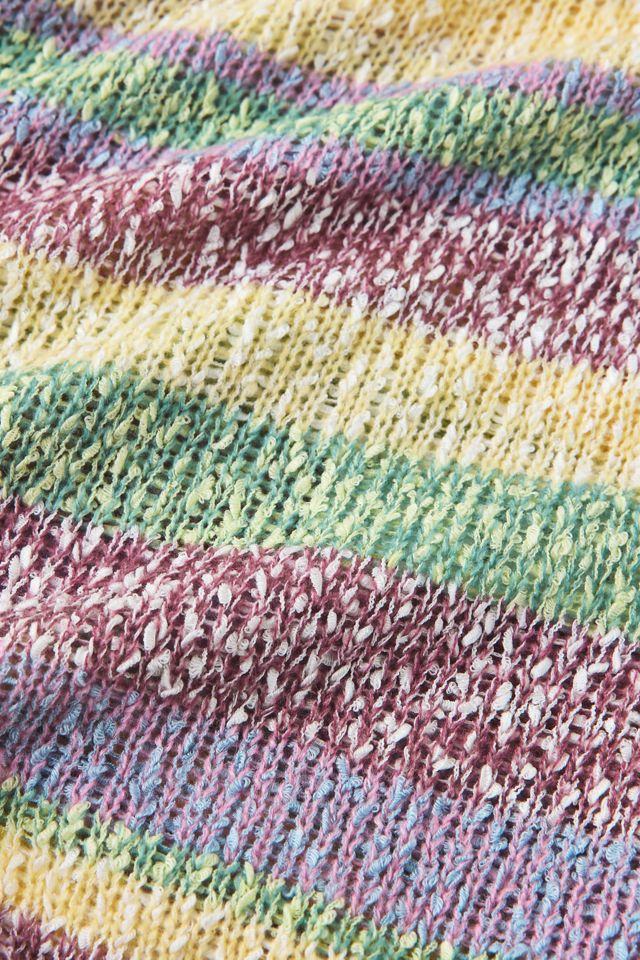 UO Marina Striped Slub Knit Boatneck Sweater #5
