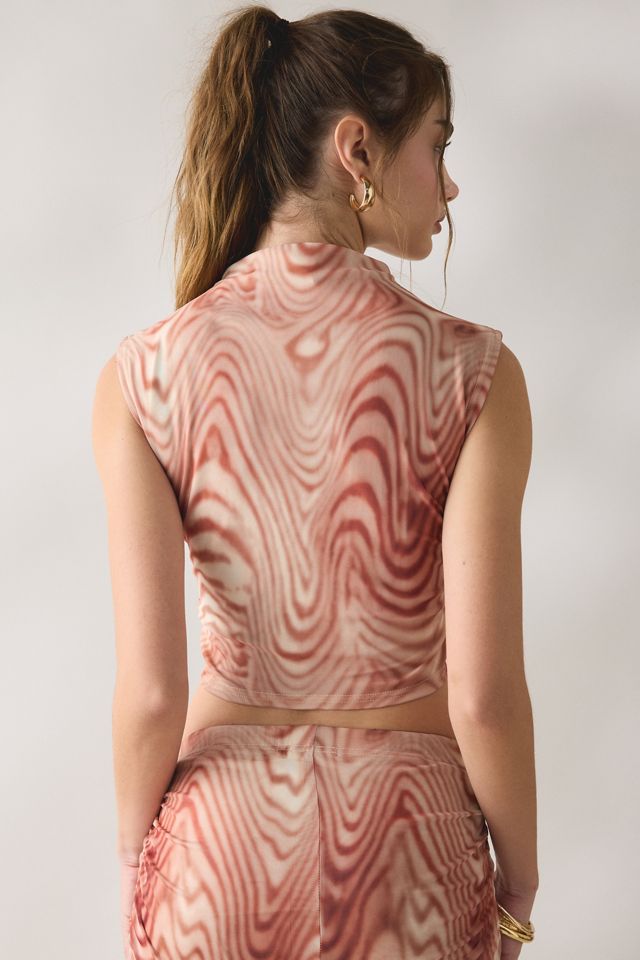 Haut sans manches en maille à col haut Take A Swirl Glamorous #3