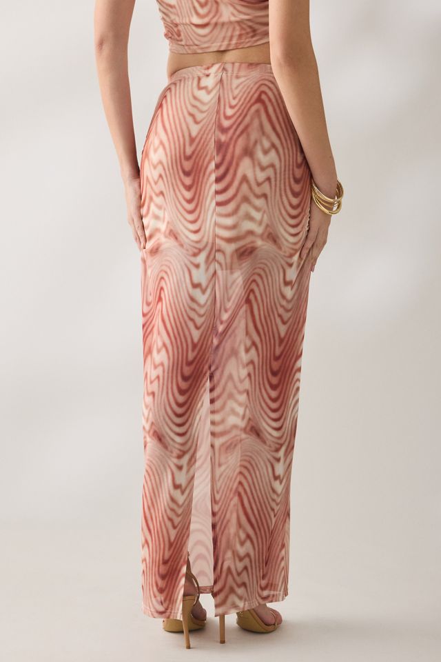 Jupe midi moulante en maille à tourbillons Glamorous Take A Swirl #4
