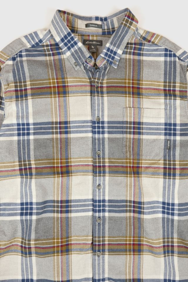 Vintage Eddie Bauer Plaid Button-Down Shirt #1