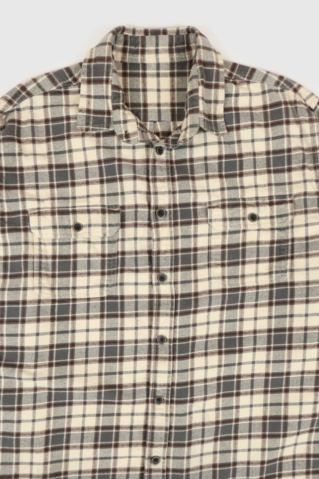 Vintage Heavyweight Plaid Button-Down Shirt #1