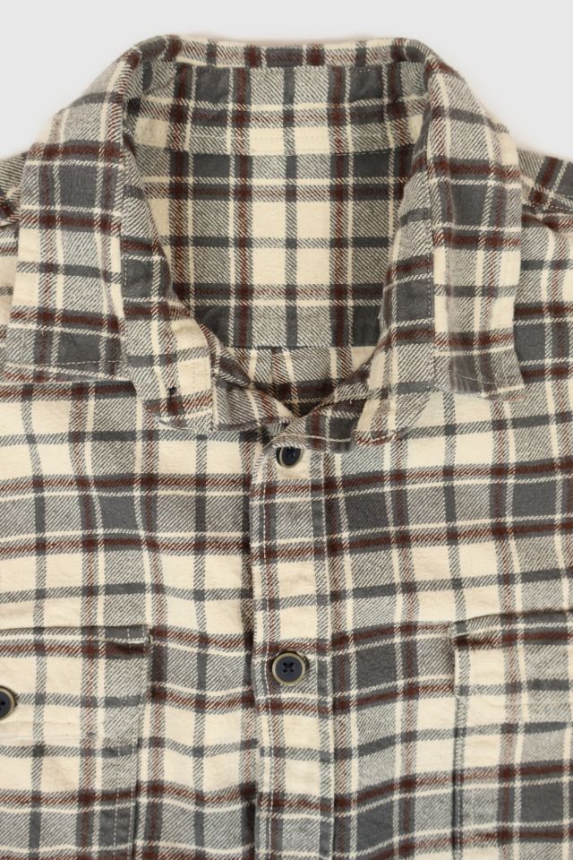 Vintage Heavyweight Plaid Button-Down Shirt #2