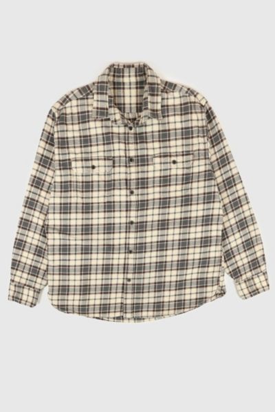 Vintage Heavyweight Plaid Button-Down Shirt