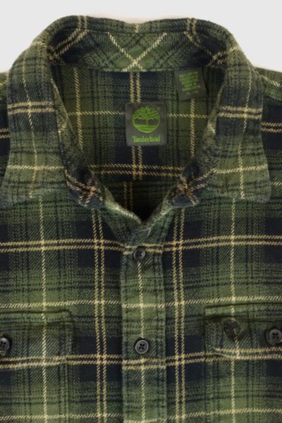 Vintage Timberland Heavyweight Plaid Button-Down Shirt