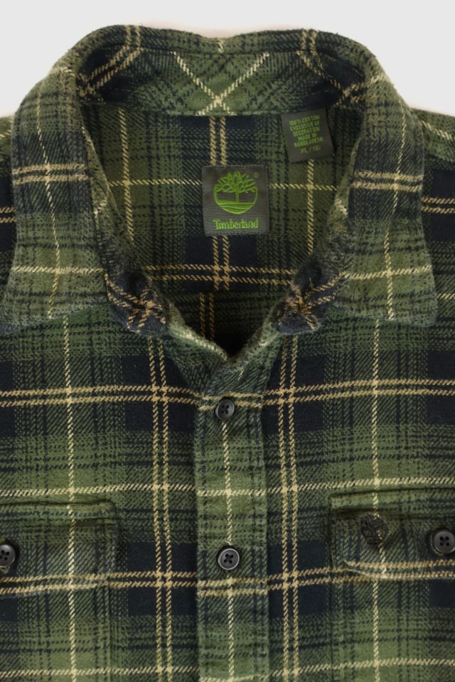 Vintage Timberland Heavyweight Plaid Button-Down Shirt #2
