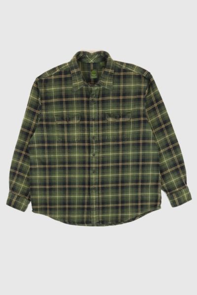 Vintage Timberland Heavyweight Plaid Button-Down Shirt