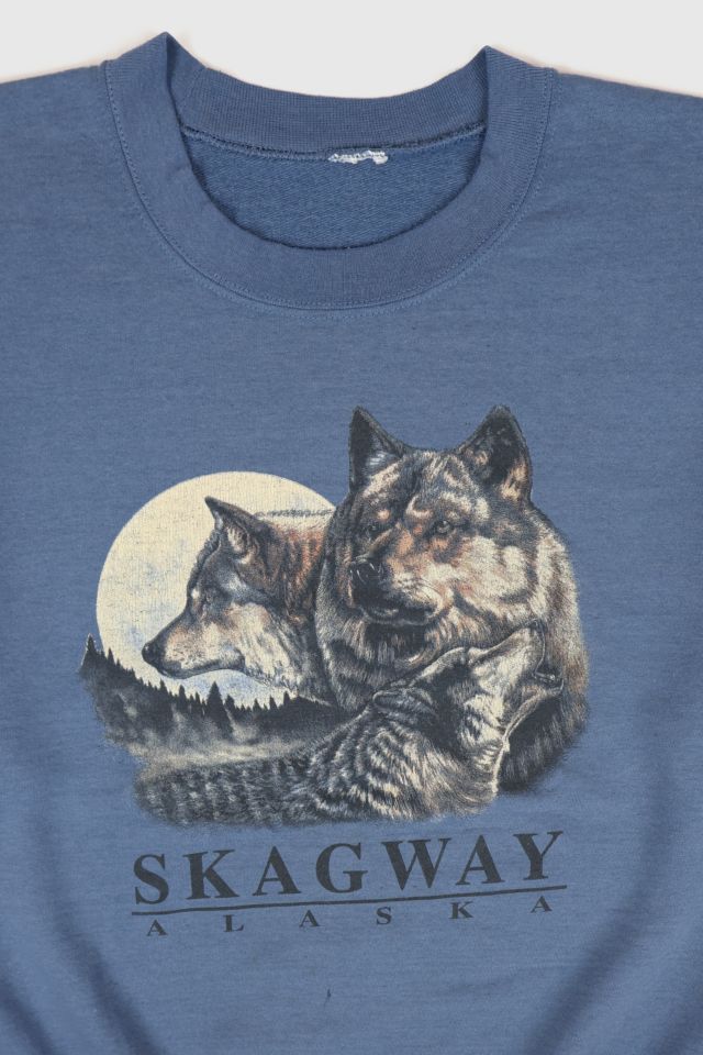 Vintage Alaska Wolf Crewneck #1
