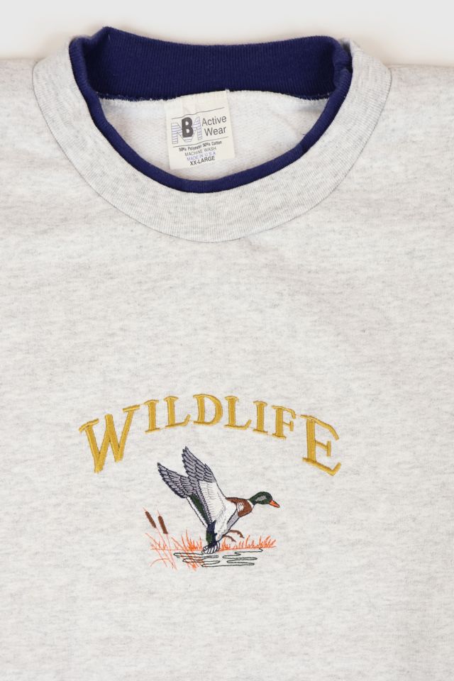 Vintage Embroidered Wildlife Crewneck #1