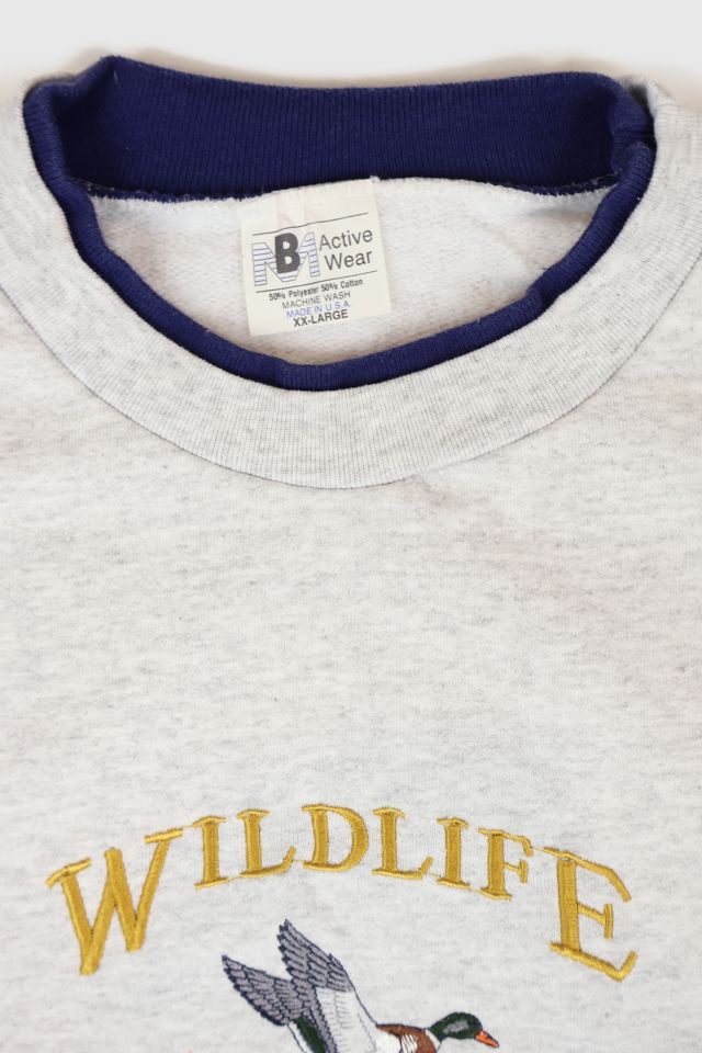 Vintage Embroidered Wildlife Crewneck #2