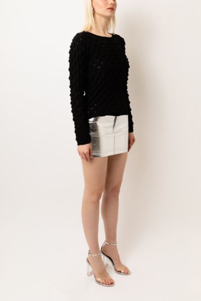 Amy Lynn Spike Fitted Long Sleeve Knitted Jumper