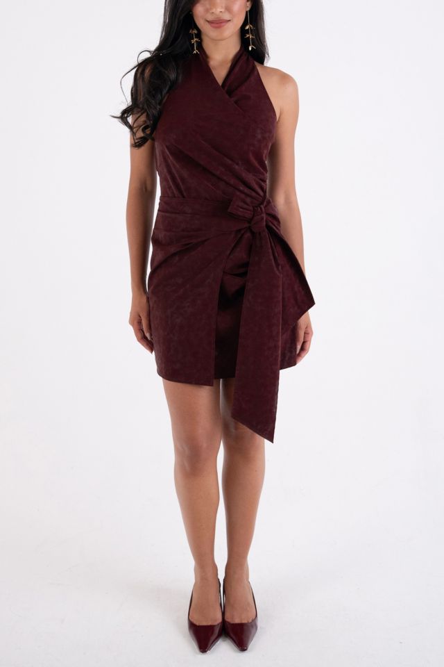 Amy Lynn Ingrid Versatile Halter Bow Wrap Dress #1