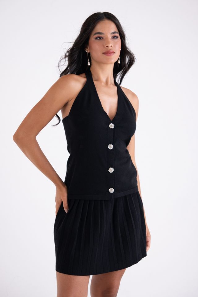 Amy Lynn Clemmie Pleated Flare Mini Skirt #4