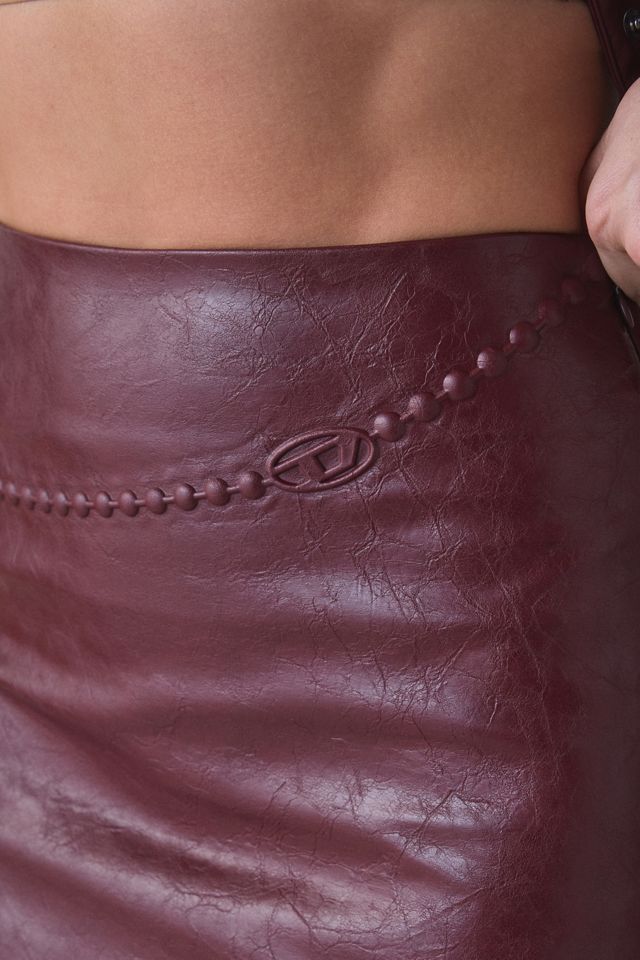 Diesel O-Hara Coated Faux Leather Mini Skirt #2