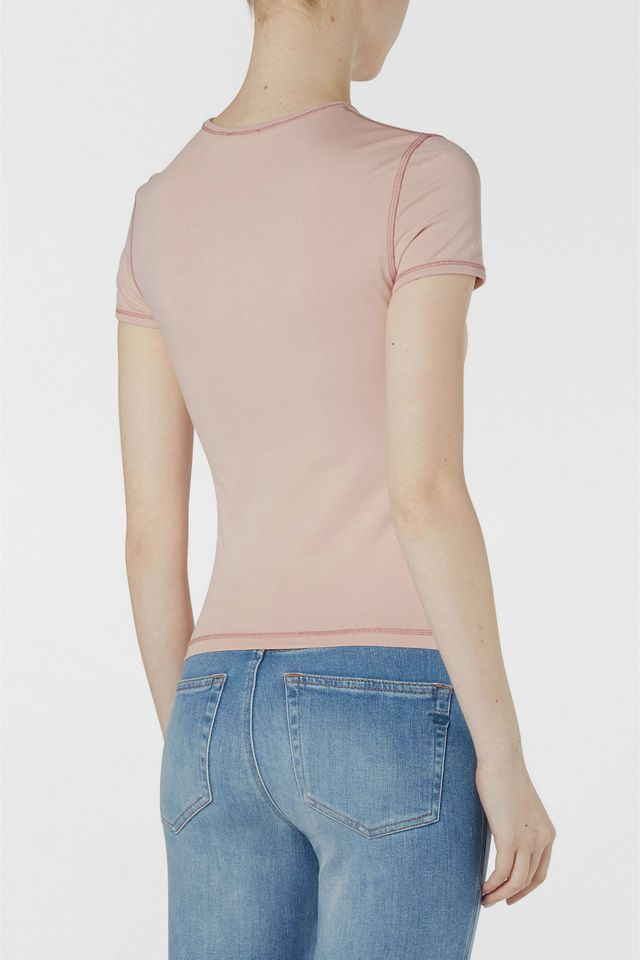 Diesel T-Uncuties-Long-S5 Embellished Graphic Baby Tee #1