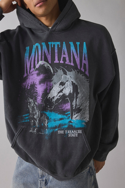 Montana Treasure State Graphic Hoodie Sweatshirt