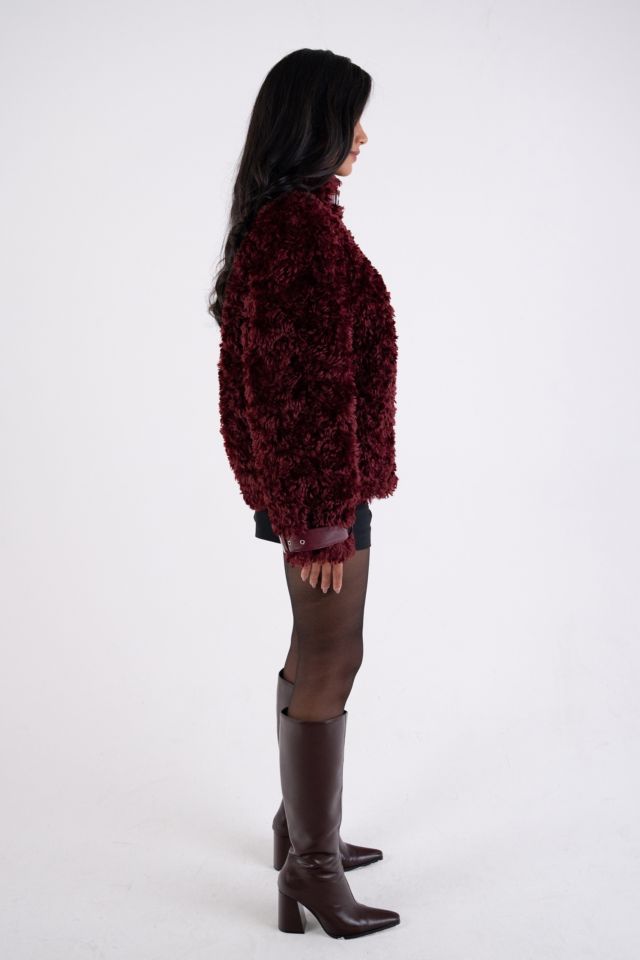 Amy Lynn Celeste Luxe Faux Fur Funnel Zip Coat #2