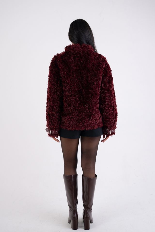 Amy Lynn Celeste Luxe Faux Fur Funnel Zip Coat #3