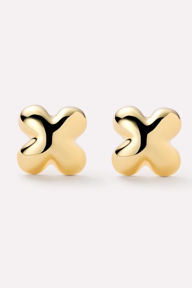 Ana Luisa Cassia Gold Stud Earrings #2