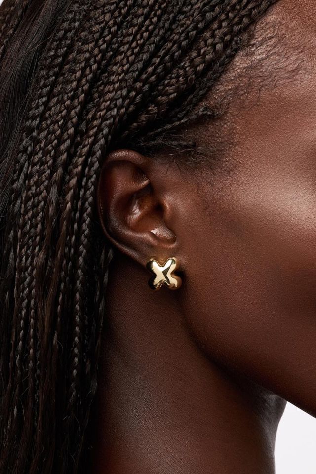 Ana Luisa Cassia Gold Stud Earrings #3