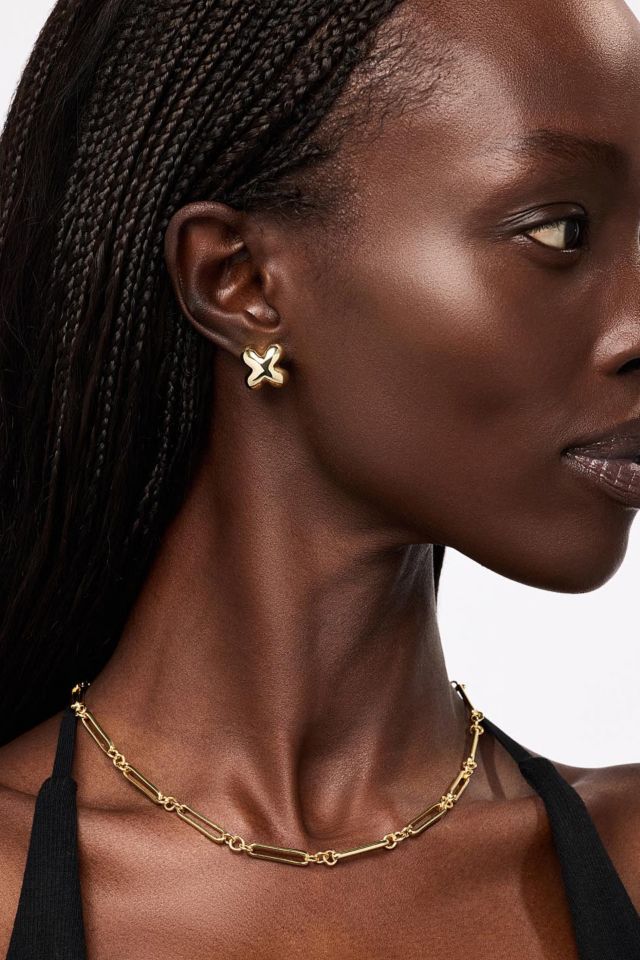 Ana Luisa Cassia Gold Stud Earrings #4
