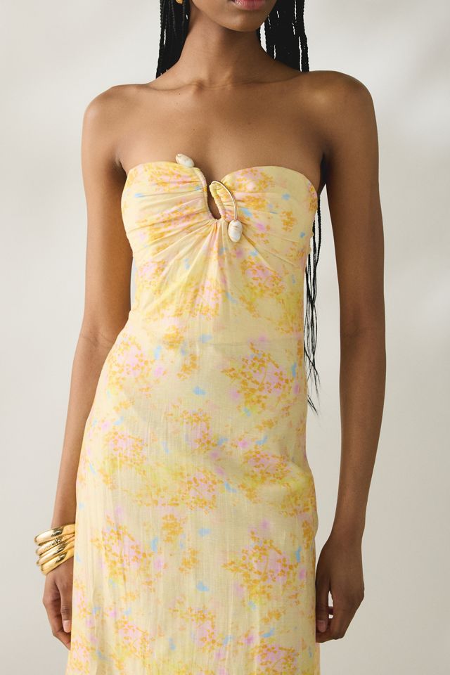 Bardot Amina Sweetheart Strapless Maxi Dress | Urban Outfitters