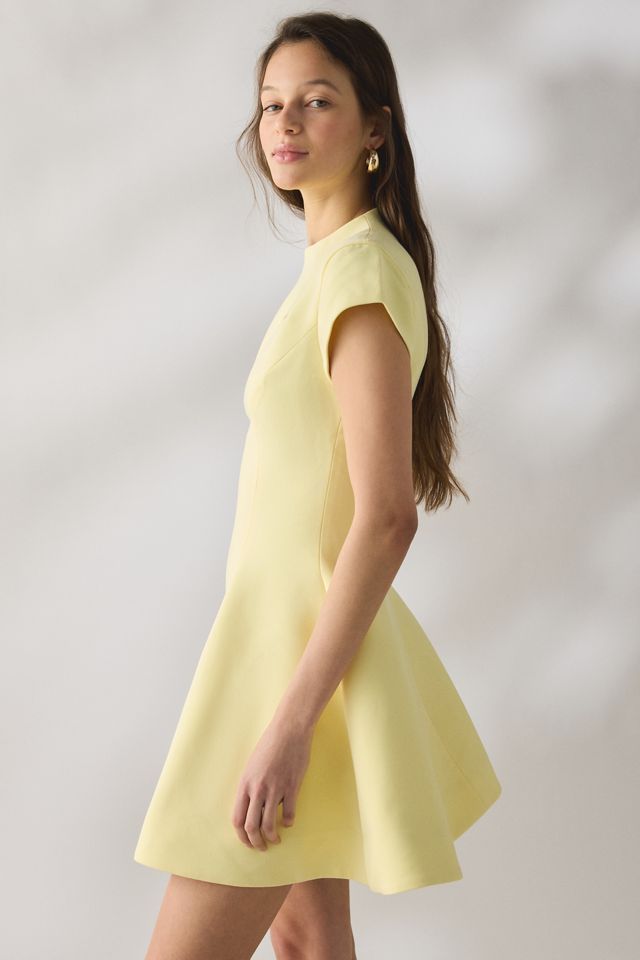 Mini-robe Beckett à col haut coupe ajustée-et-évasée Bardot #1