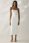 black pencil dress midi THE HALLIE SEQUIN SLEEVELESS MIDI PENCIL DRESS (BLACK) | Love Cherish