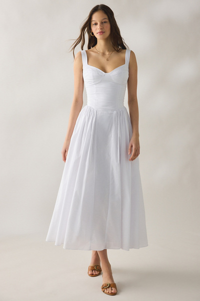 knee length dresses for ladies Ivory Beaded Lace