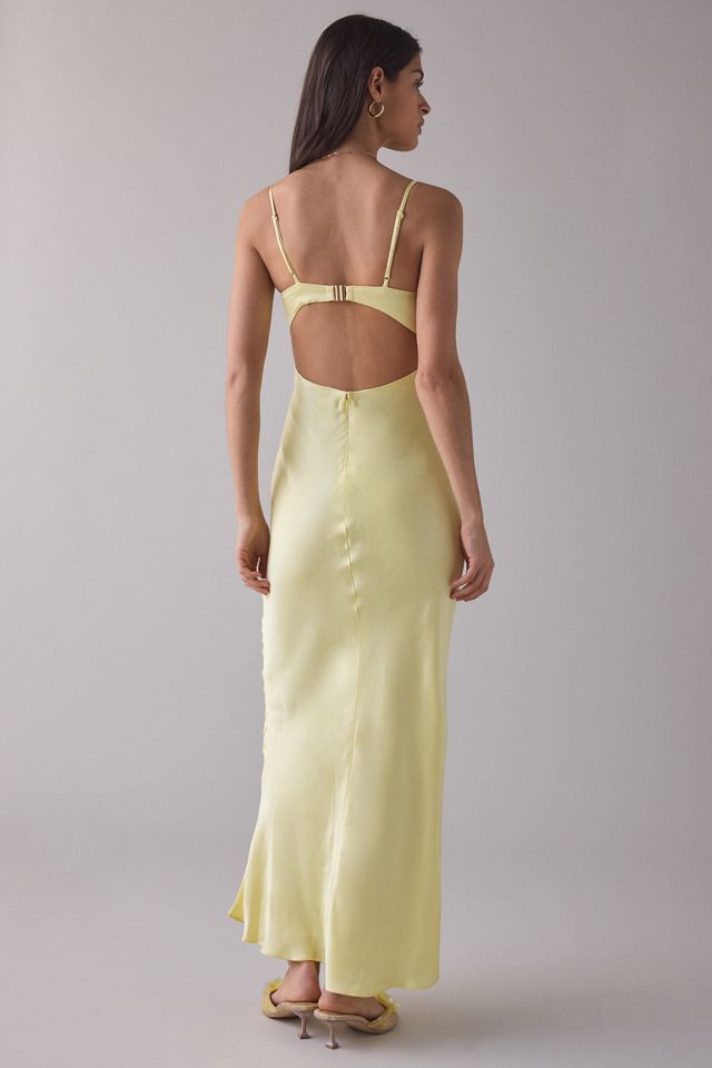 sachin and babi light blue dress AY by AYLA Girls Backless Satin Maxi Dress in Blue main image 1