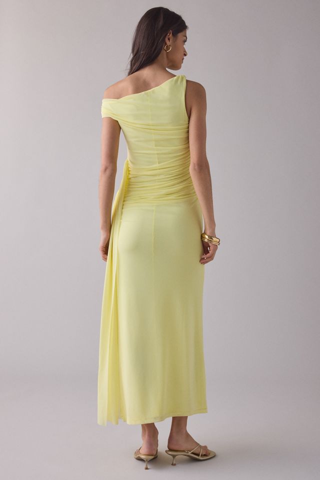 Bardot Layana Cascading Asymmetric Off-Shoulder Maxi Dress #3