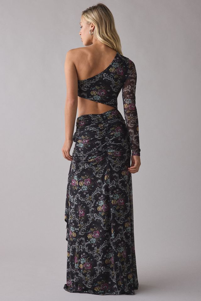 AFRM Shai Asymmetric One-Sleeve Cutout Maxi Dress #2