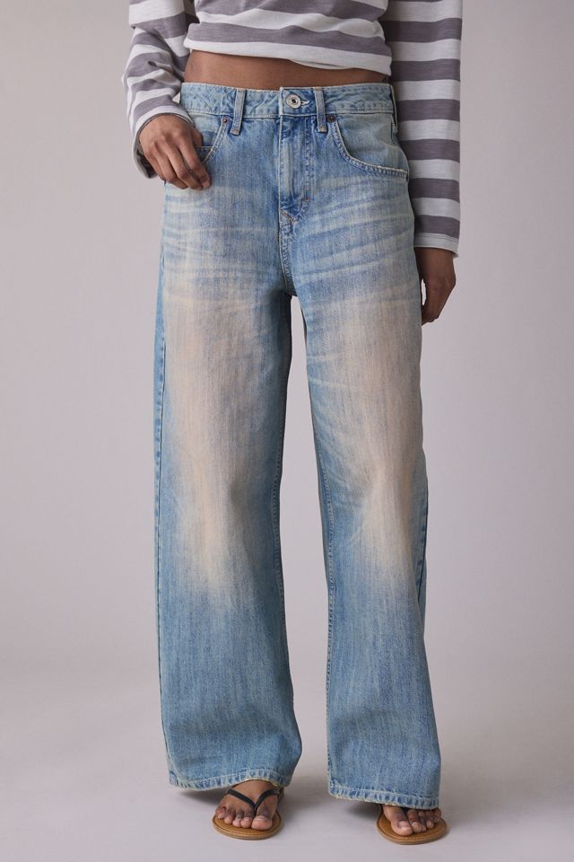 Jeans boyfriend amples Jaya à effet délavé BDG #1
