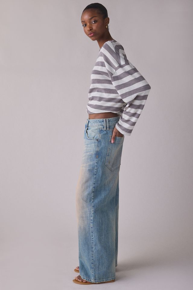 Jeans boyfriend amples Jaya à effet délavé BDG #3