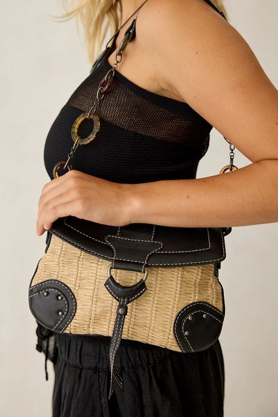 Sac à bandoulière Ibiza en raphia Silence + Noise