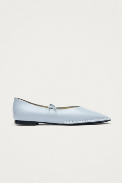 Alohas Sway Leather Ballet Flats In Blue, Women's At Urban Outfitters