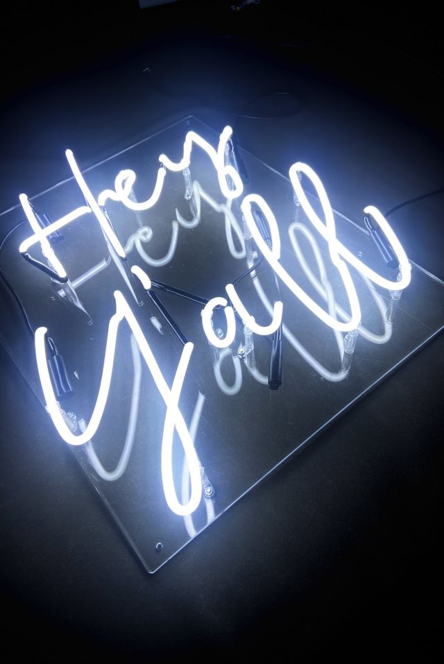 Echo Neon Hey Y'all Glass Neon Sign #3