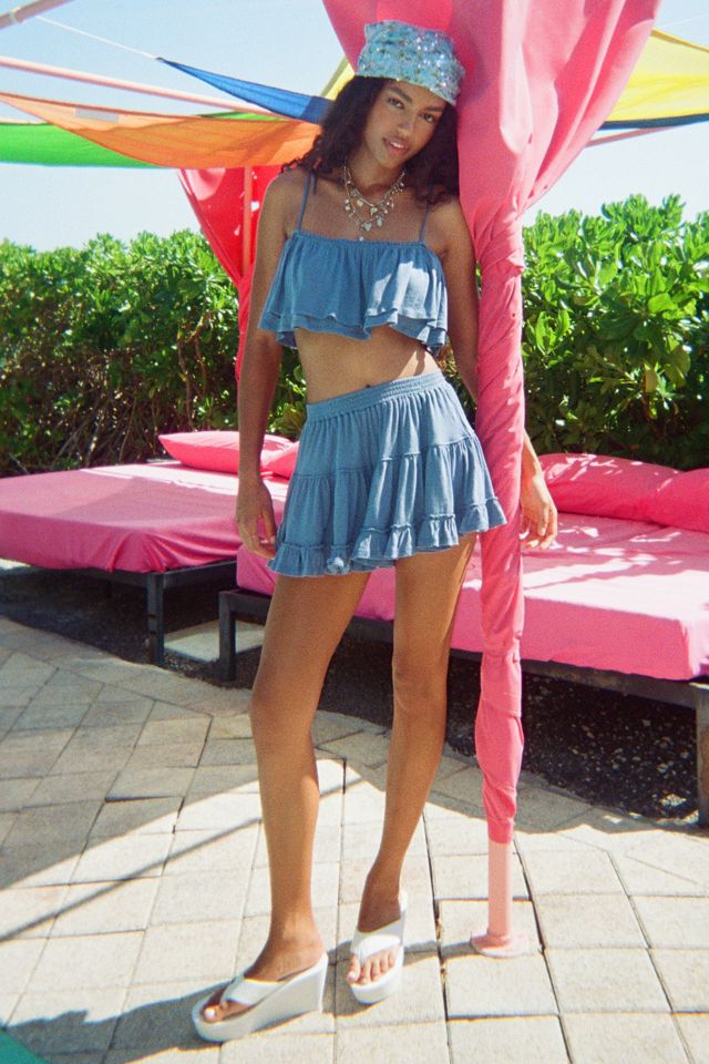 Out From Under Summer Lovin' Tiered Ruffle Skirt 2-Piece Set #1