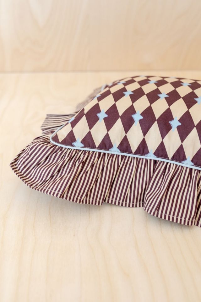 TBCo Cotton Harlequin Ruffle Pillowcase #1